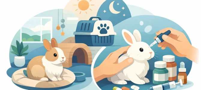 Rabbit Boarding With Medication Done Properly