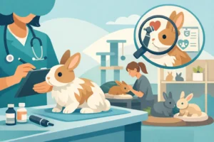 Rabbit wellness checks for boarding stays